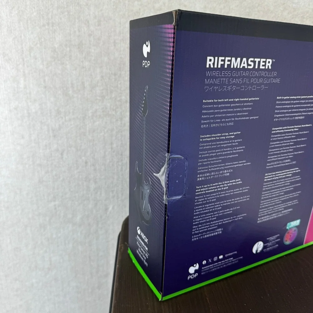 PDP Riffmaster Wireless Guitar Controller for Xbox X|S Xbox One Black NEW